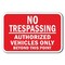Signmission Safety Sign, 12 in Height, Aluminum, No Tres - No Tres A Veh A-1218 No Tres - No Tres A Veh - alternate 1